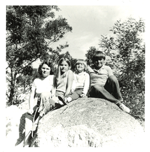 Mum and we kids at the You Yangs